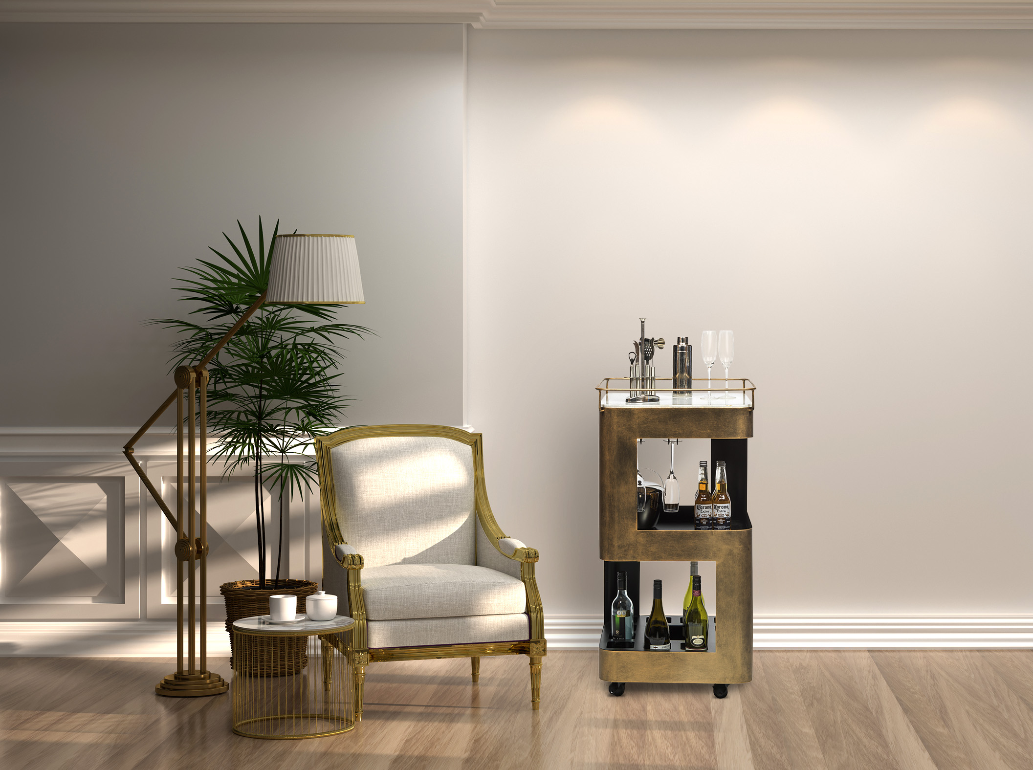 Drinks Trolley in Living Room